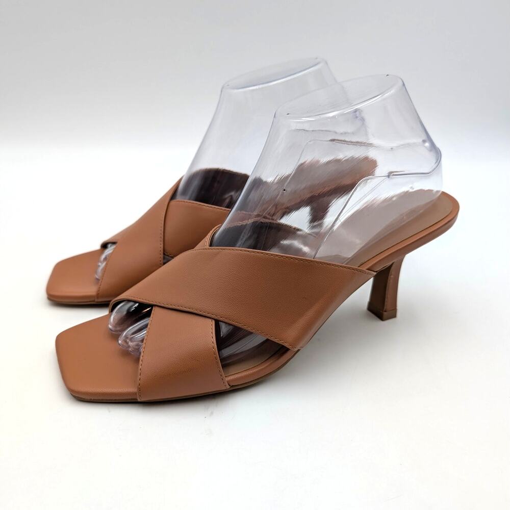 Nordstrom Rack Lauren Slide Sandals Open Toe Women's Brown Size US8M EU38